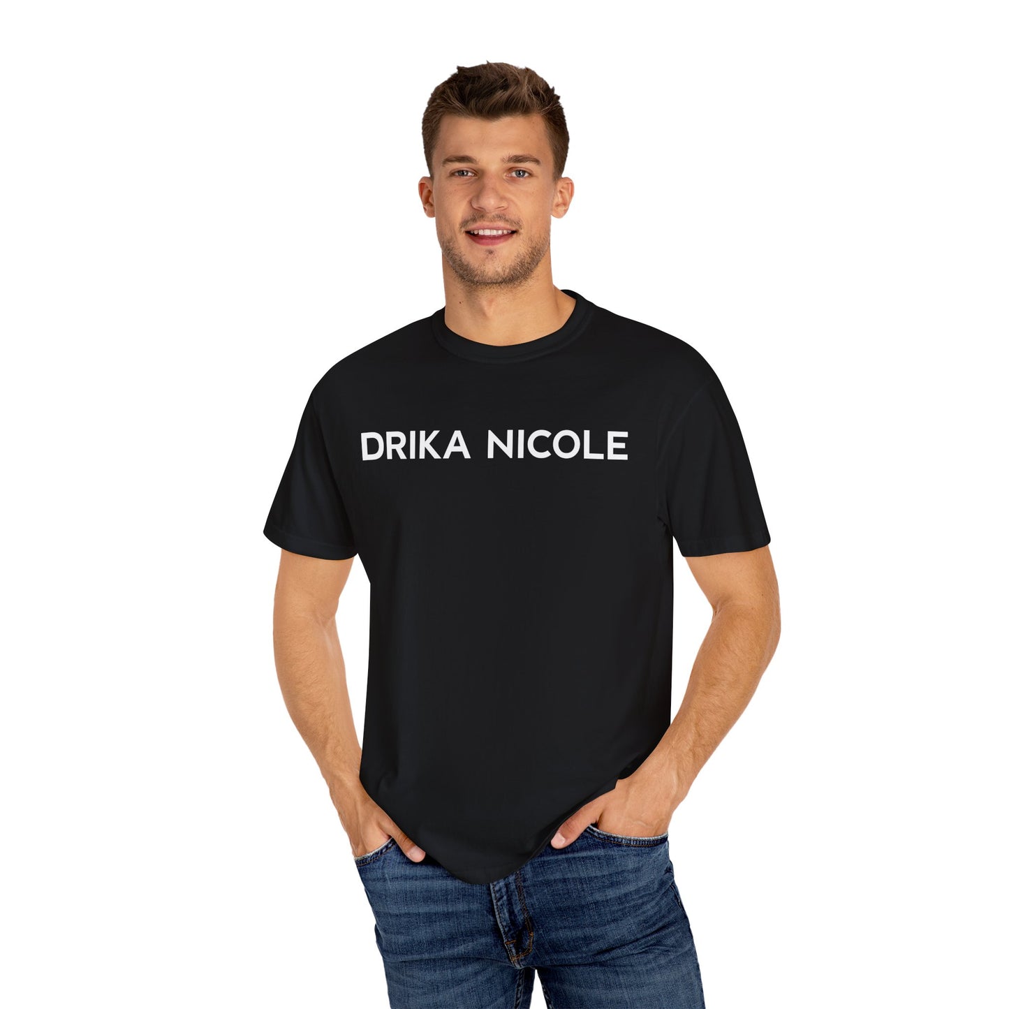 DRIKA NICOLE Signature Logo Cotton T-Shirt