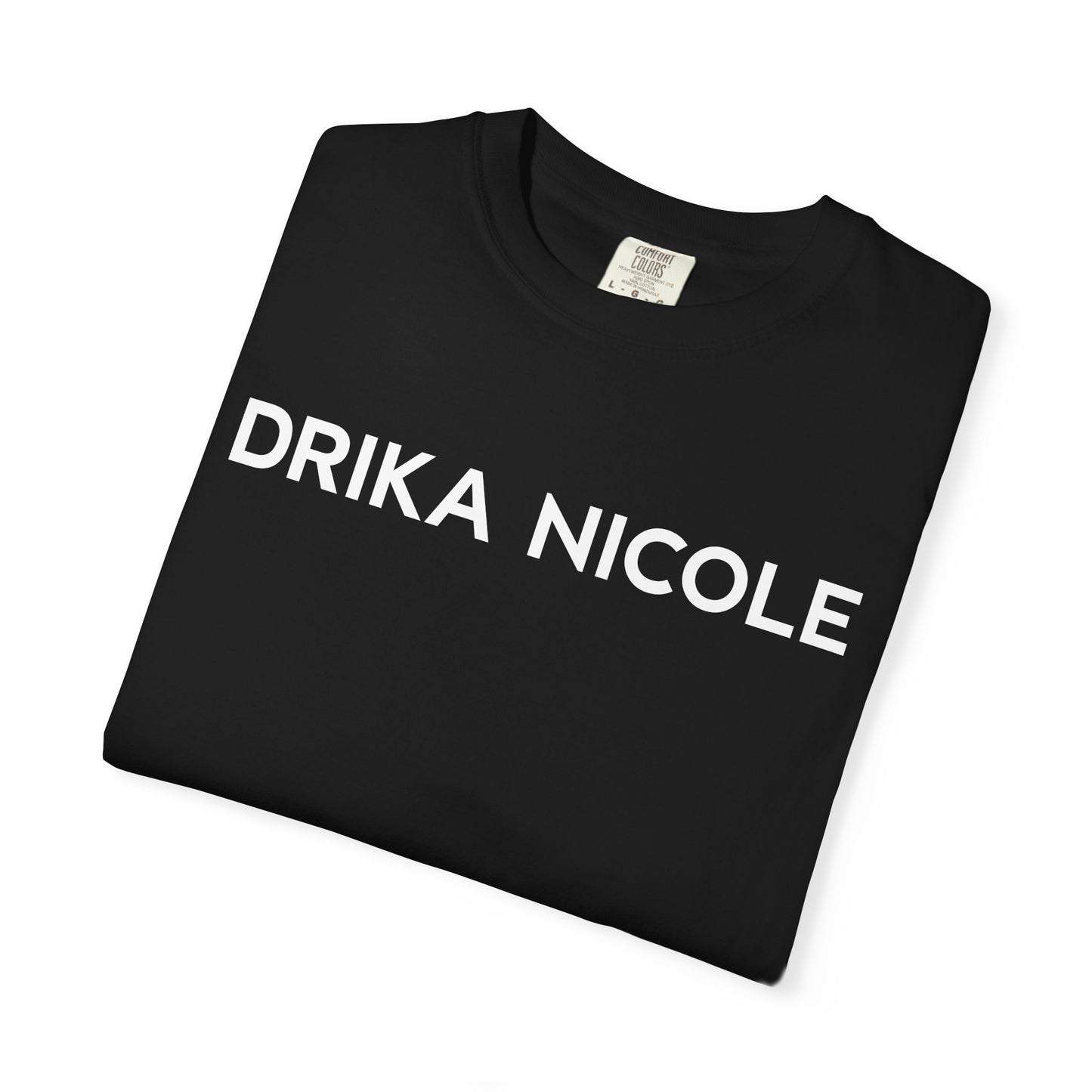 DRIKA NICOLE Signature Logo Cotton T-Shirt