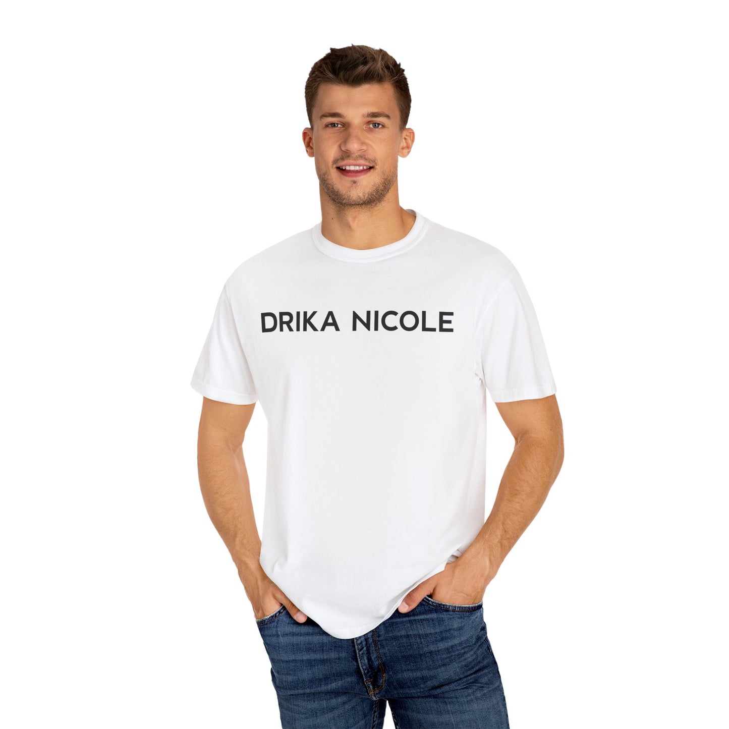 DRIKA NICOLE Signature Logo Cotton T-Shirt